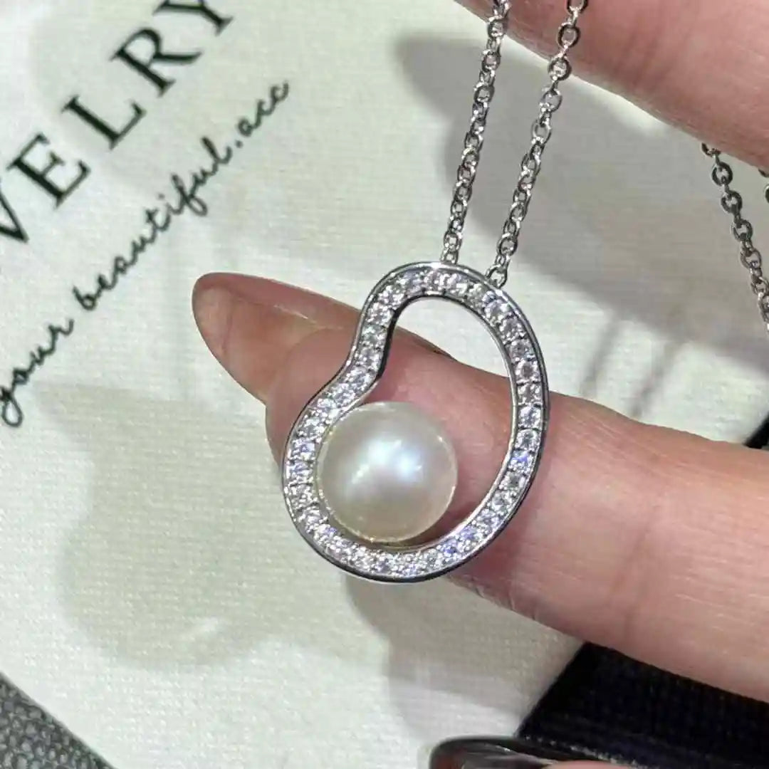 Big Brand Same Lucky Necklace 8-9mm Natural Freshwater White Pearl Necklace Special Offer Necklace