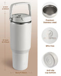 ODM 30oz Double Wall Stainless Steel Insulated Tumbler Patent Leakproof Lid Coffee Mug Thermos Water Bottle for Outdoor Gym