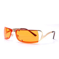 Spot New Fashion Y2K Small Frame Frameless Trimming Sunglasses Fashion Oval Sunglasses Cross-border Hot Wrap Around Sunglasses