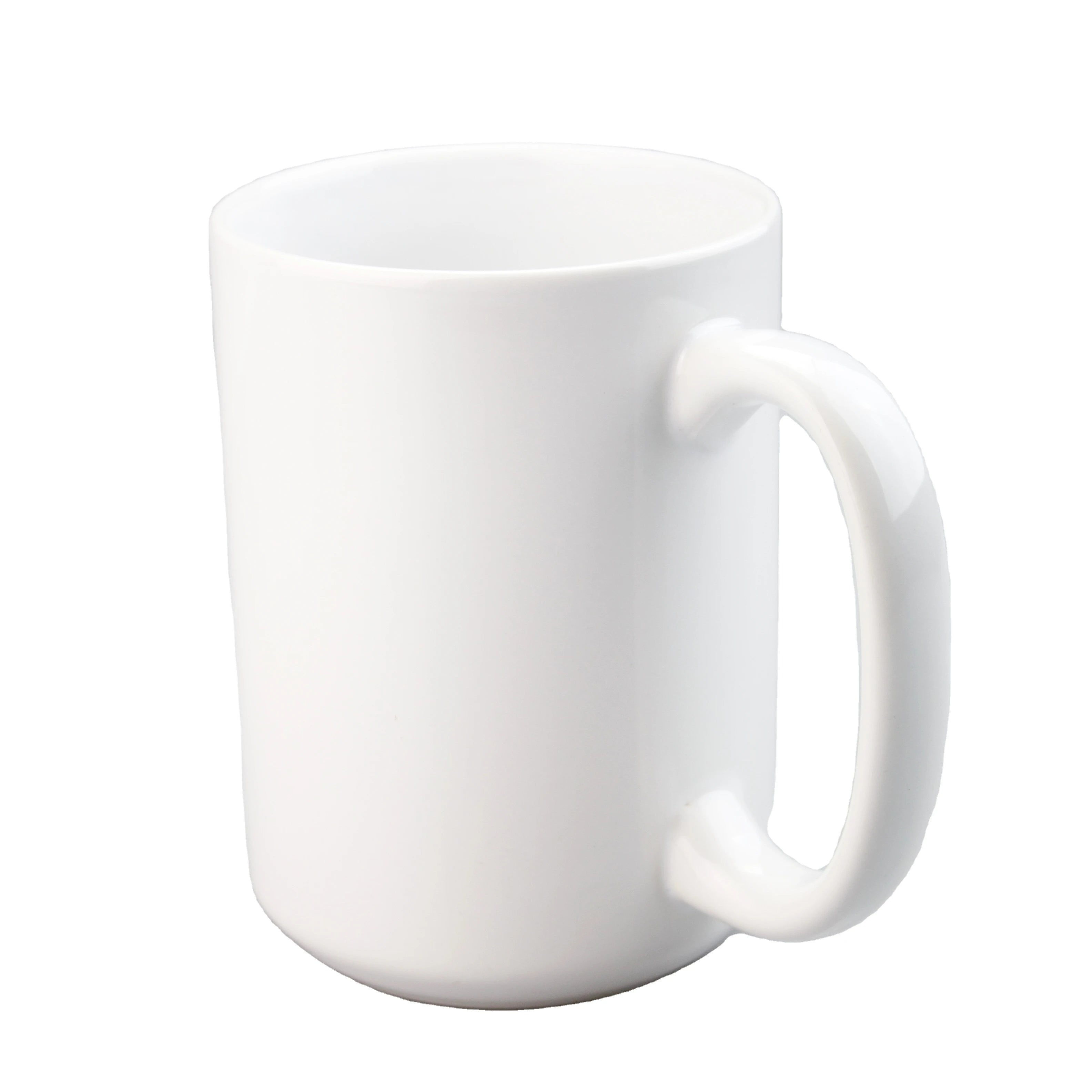 15oz Ceramic Bone China Sublimation Mug Clear Top Grade Mugs Supplier Blank White Pearl Custom Coffee Sublimation Mugs