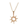 Wholesales Women Sun Pendent Necklaces Birthday Party Fashion Jewelry Geometric Sunflower Pendant Necklace