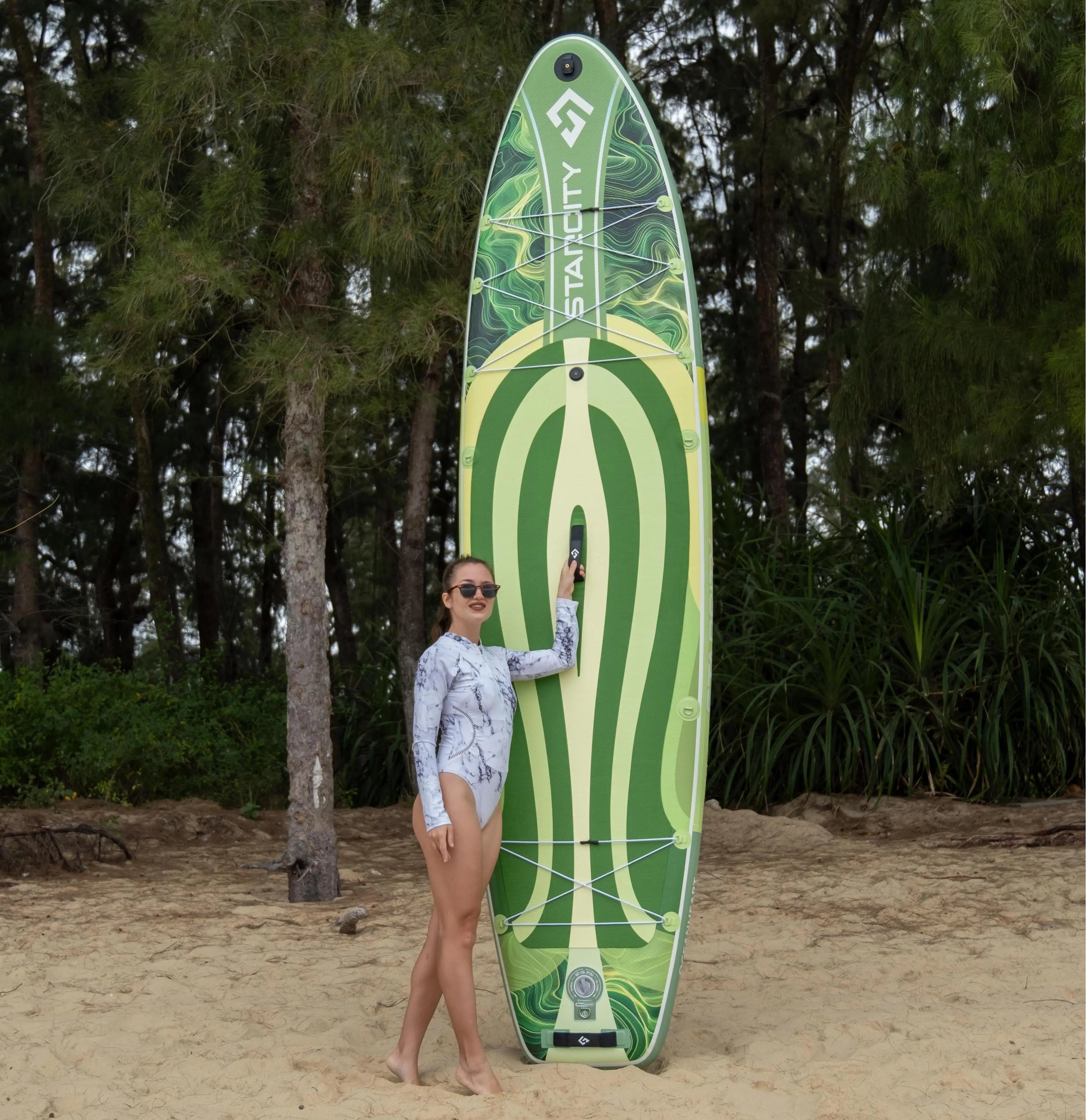 China Manufacture Inflatable sup Board New Design High Quality 11'6''*34''*6'' Inflatable Stand up Paddle Board with Accessories