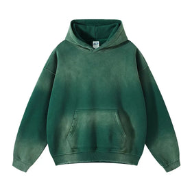 Wholesale French Terry Cotton Acid Washed Hoodies Sweatshirts 500 Gsm Vintage Hoodies