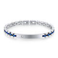 Women Bracelet With Zircon Inlaid Gold/Silver/Black Plated Trendy Style for Wedding Party Engagement Stainless Steel Bracelets
