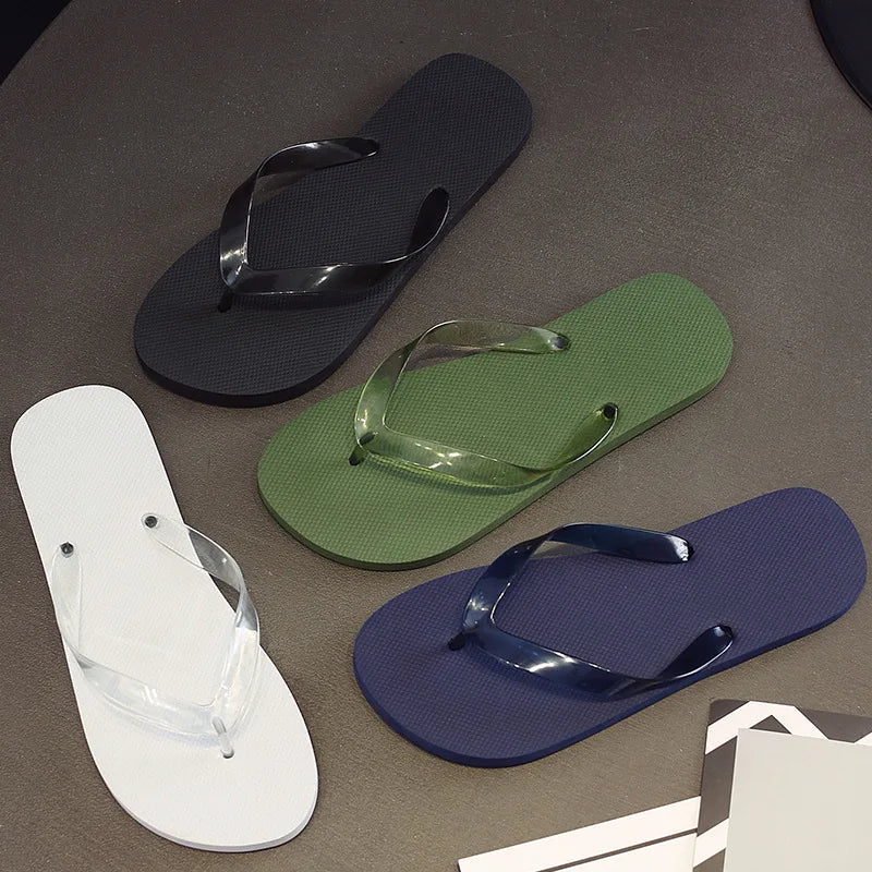 Customised Mens & Womens Summer Slide-On Shower Sandals Light Weight Vertico Black Flip Flop with Heart Beat Design