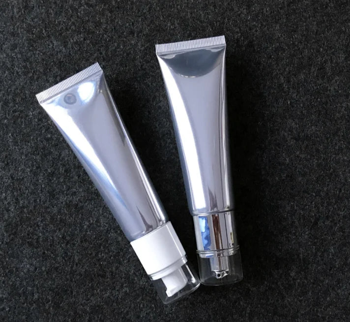 Customized Size 50ml Plastic Squeeze Tube Cosmetic Squeeze Tube Hand Cream Aluminum Plastic Cosmetic Tube