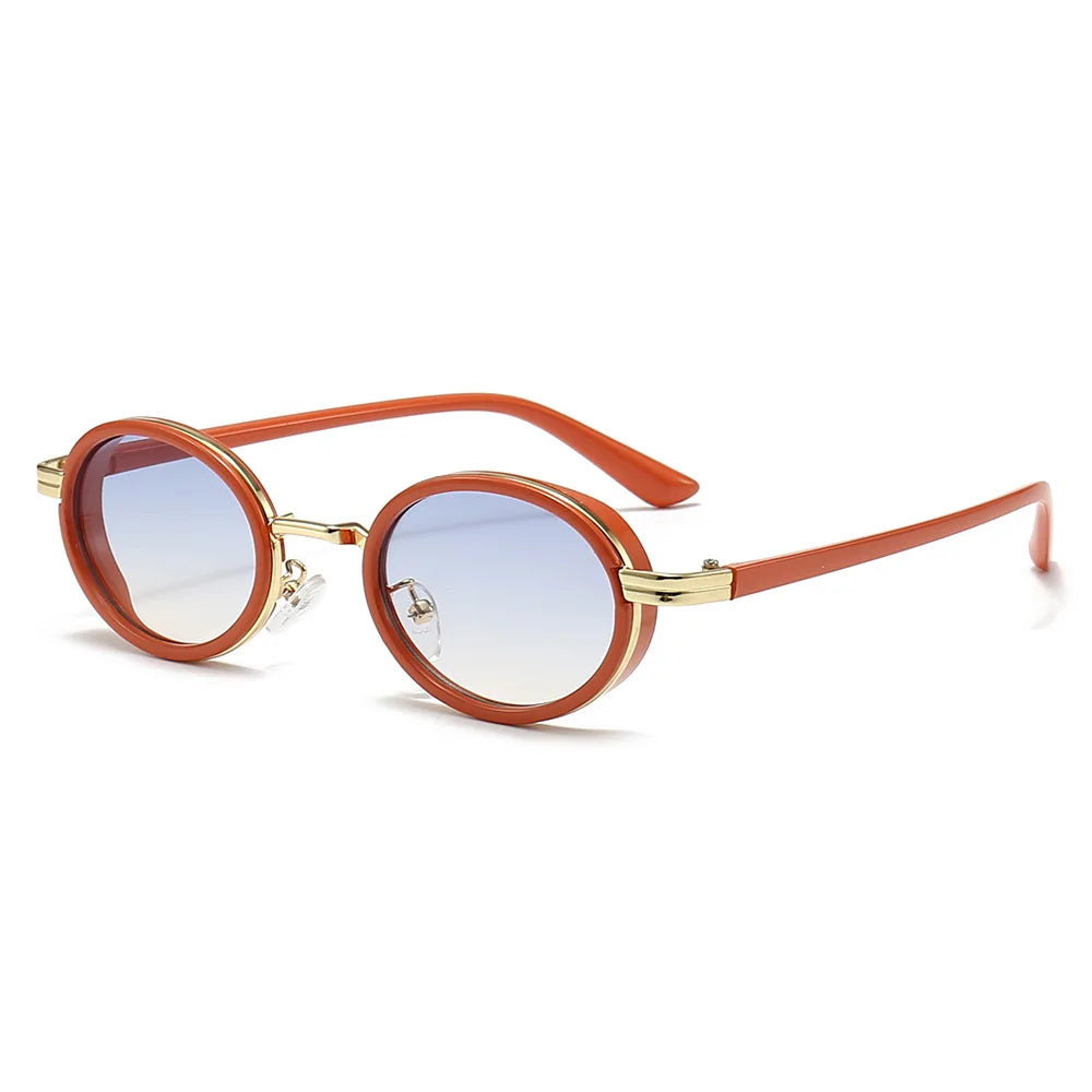 Hot Fashion Trending 2024 Punk Y2k Sunglasses Women Classic Sun Glasses for Men Custom logo Wholesale Small Round Lentes De Sol