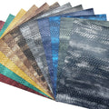 2024 New Products Manufacturers Make Pu Leather Snake Lizard Grain Artificial Leather for Shoe Bag Wallet