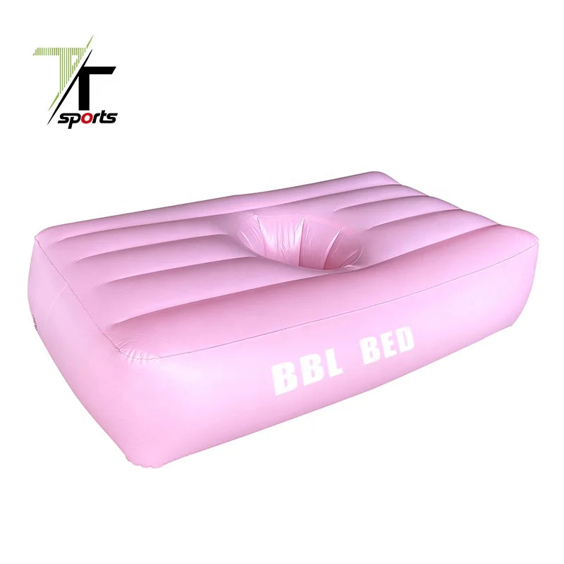 TTSPORTS Best Quality PVC Flocking Material Pregnancy Bed Maternity Pillow BBL Air Mattress for Sleeping Prone