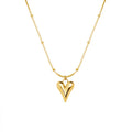 To Be Yourself Dainty Fashion Jewelry Gold Necklace Women Heart Pendant Necklace