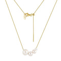 925 Sterling Silver Necklace Women Simple Pearl Pendant Necklace 925 Silver Chain Necklace Jewelry Factory Wholesale