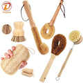 Kitchen Brush Set Floor Vegetable Dish Bottle Pot Brush Sisal Wooden Natural with Kitchen Eco-friendly Brushes