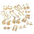 2023 High Quality New Arrivals Fashion Jewelry Luxury Zircon Hoop Earrings Gold Plated Women Stud Huggie Earrings for Ladies