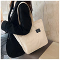 In Stock Student Class Large-capacity Women Hand Bag Shoulder Students All-match Messenger Canvas Bag With Zipper and Pocket