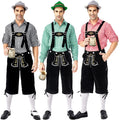 Adult Party Costume Red Plaid Shirt Overall Men Oktoberfest Pant Beer Bar Costumes Germany Beer Festival Costume