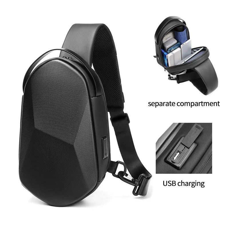 Factory Hot Custom Fashion Chest Crossbody Bag Waterproof Anti Theft Shoulder Sling Bag Men Sling Bag