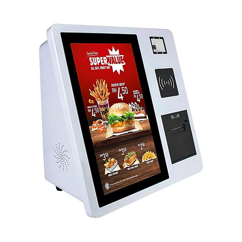 Self Service Order Payment Touch Screen Kiosk Self Paying Terminal Barcode Scanner Printer Kiosk for Retail Restaurant