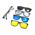 2023 Hot Sale TR90 CE America Eyewear Magnet Polarized Sunglasses 4 in 1 Many Colors Black Guangzhou Unisex Clip on Glasses 5pcs