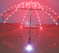19inch Adults Star Flashing Light Led Flying clear Led Umbrella