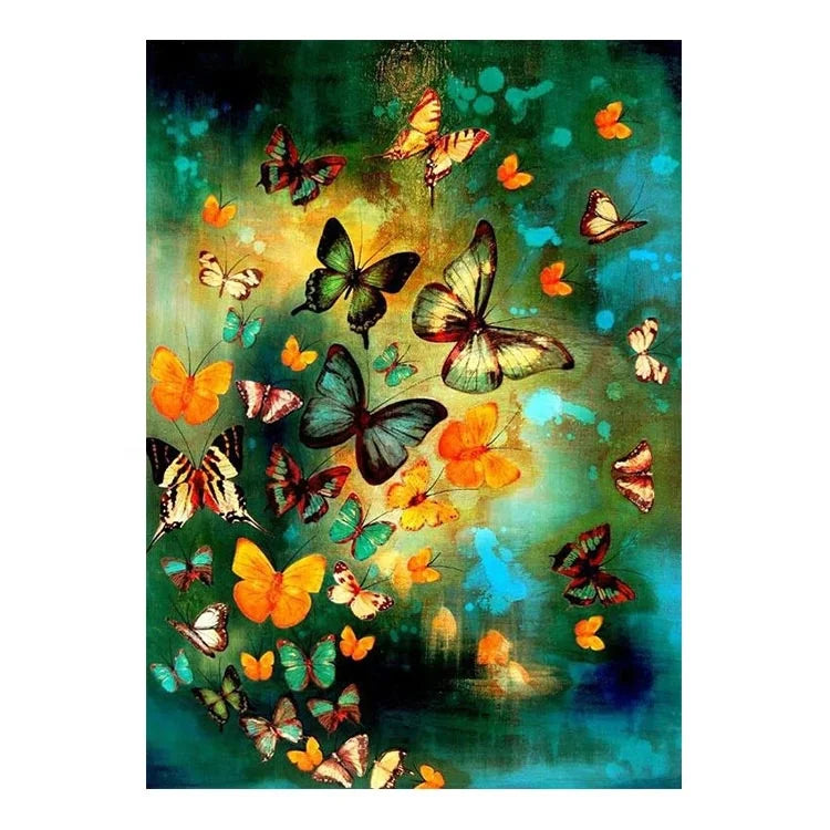 Ever Moment Diamond Painting Green Yellow Butterfly Art 5D DIY Full Square ASF1661