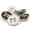 WYSE Wholesales Plastic Shank Button Bow Button Fashion Point Oil Coat Shirt Wool Coat High Foot Hand Stitched Buttons
