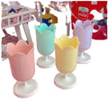 Creative Flower Shape Pen Holder Cosmetic Brush Storage Bucket Kawaii Stationery Pen Holder