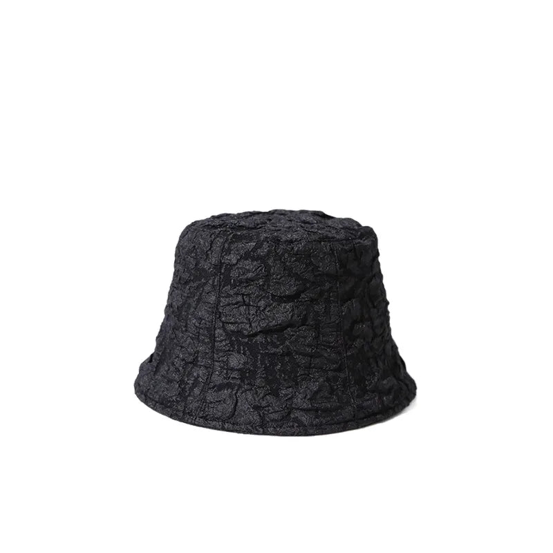 HF Cross-border Plain Dyed Double-sided Fisherman Hat Basin Bucket Hats 100% Cotton Unisex Fishing Travel Casual