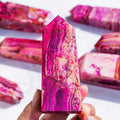 Wholesale Natural Quartz Tower Chakra Crystal Engraved Feng Shui Healing Stones Citrine Dyed Agate Point Home Decoration