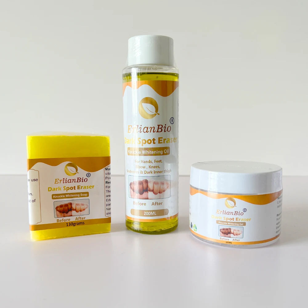 Private Label Dark Knuckles Fast Whitening Korean Cosmetics Skin Care Black Skin Lightening Dark Knuckles Set Whitening Body Oil
