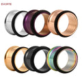 Evorte Wholesale 0g 1G 316L Surgical Steel Basic Ear Plug Tunnel Piercing Ring Ear Expander Stretcher 18K Gold Plated Jewelry