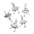 Charms Zinc Alloy Accessories Antique Silver Bronze Color Ballet Girl Dancer Ballerina Charms Pendant for Jewelry Making