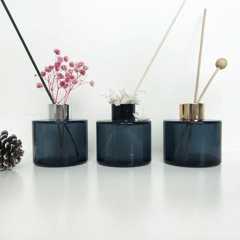 Aromatherapy Essential Oil Perfume Matte Black Empty 100ml Reed Diffuser Glass Bottle