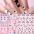 Wholesale Luxury Packaging Gel Nails Sticker Custom 3D 5D Designs Gold Silver UV Nail Decals Sticker Ongle for Nails Kids