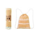 Wholesale Custom Rectangular Luxury Turkish Striped Tassels Beach Towel 100% Cotton Quick Dry Hamam Bag Adults Best Selling