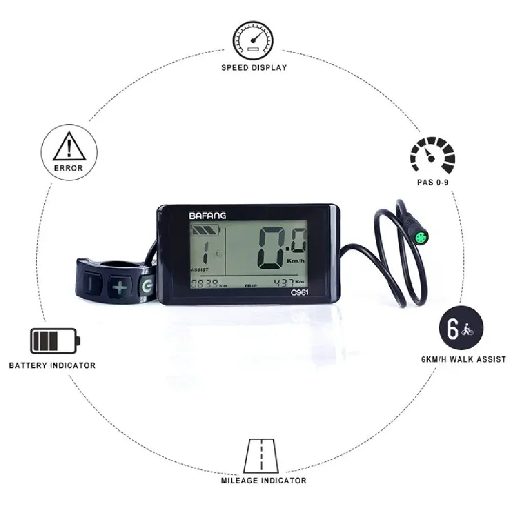 Superbsail Wholesale Bmx Parts for Sale Complete Parts Bicycle Electro Smart Colorful Screen LCD Display E Bike Lcd Display