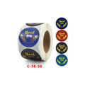 Paper Waterproof Vinyl Sticker Printing Digital logo Envelope Seals clear Sticker Labels Custom Label Sticker