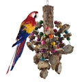 Medium Large Eco-Friendly Diamond Gray Parrot Bird Toy Hot-Selling Zanthoxylum Bungeanum Wooden Chewing Spot 2.5kg New Year's