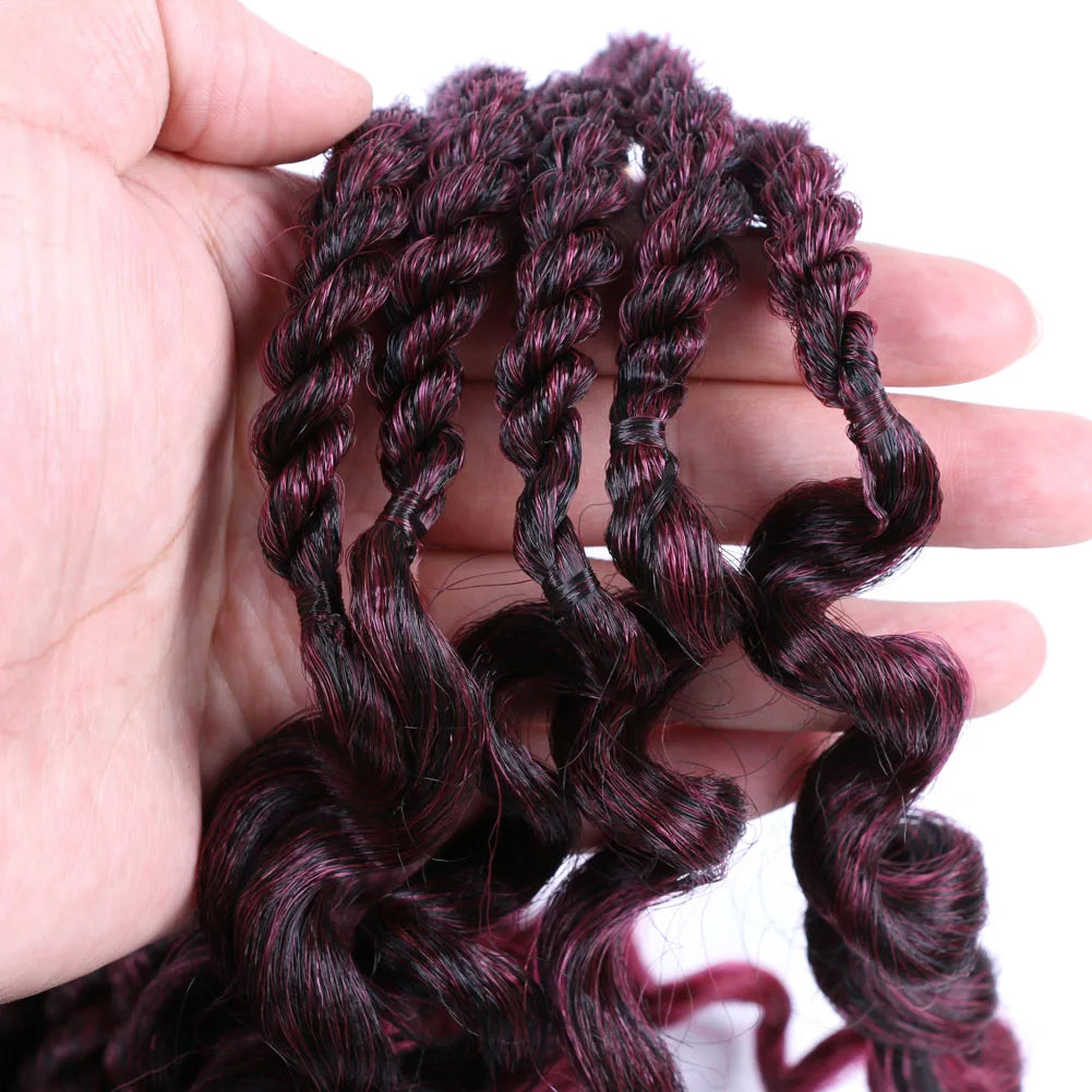30 strands big crochet senegalese rope twists braids t1b/27 bug pretwisted senegalese crochet braid twist hair with curly end