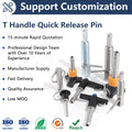 Stainless Steel Self-Locking Quick Release Pin T Handle Spring-Loaded Ball Lock Dowel Push Button Line Array Fastener PANQI