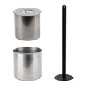 Round Big Stainless Steel Cup for Big Fireplace