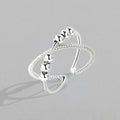 Minimalist Anxiety Ring for Girls Women Rotate Fidget Rings Men Anti-stress Stainless Steel Spiral Beads Ring Jewlery Gift