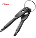 Mini Portable Keychain Tool ScrewdriverMulti Screwdriver KeychainFlathead and Phillips Keychain Screwdriver