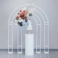 Black Iron Wedding Background Frame Curved Arch Welcome Balloon Flower Door Outdoor Party Wedding Decorations