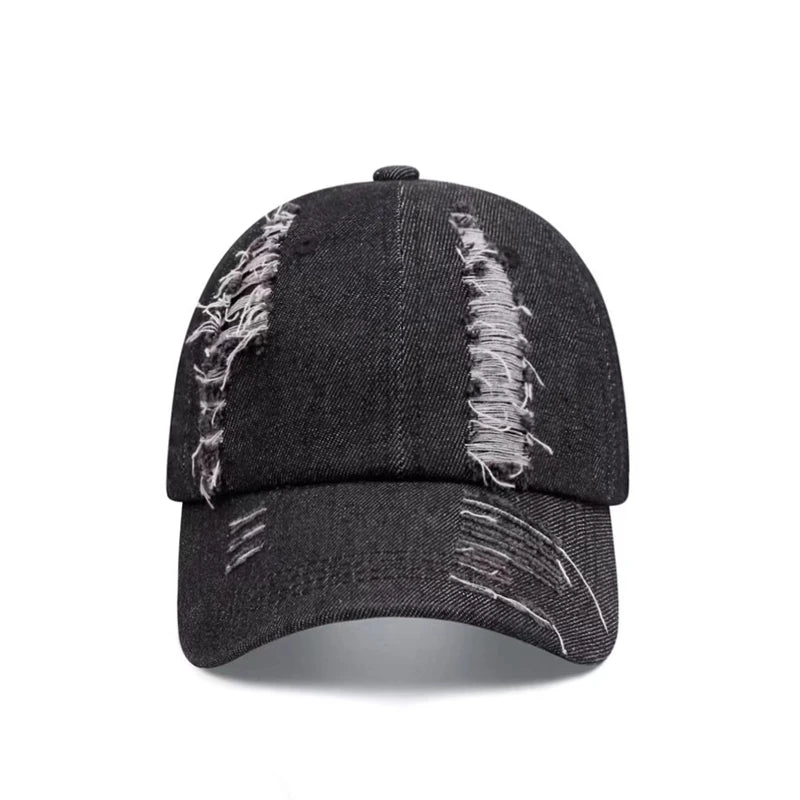 Foreign Trade Denim Baseball Caps Street Outdoor Solid Color Wash Cap Summer Dad Hats 3D Embroidery Adjustable Private Logo for