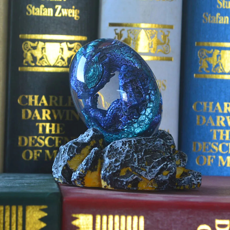 Hot Sale Transparent Clear Resin Lava Dragon Egg Dinosaur Egg Souvenir Resin Crafts Home Decorations Desktop Ornaments