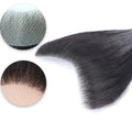 Instock All V Loop Invisible Thin Skin PU Forehead 6 Inch Toupee Men Human Hair Frontal Bangs Men Hairline V-Shape for Men