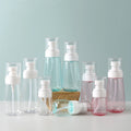 In Stock Colorful 30ml 60ml 80ml 100ml Travel Size PETG UPG Plastic Transparent Empty Lotion Pump Bottle for Skin Care