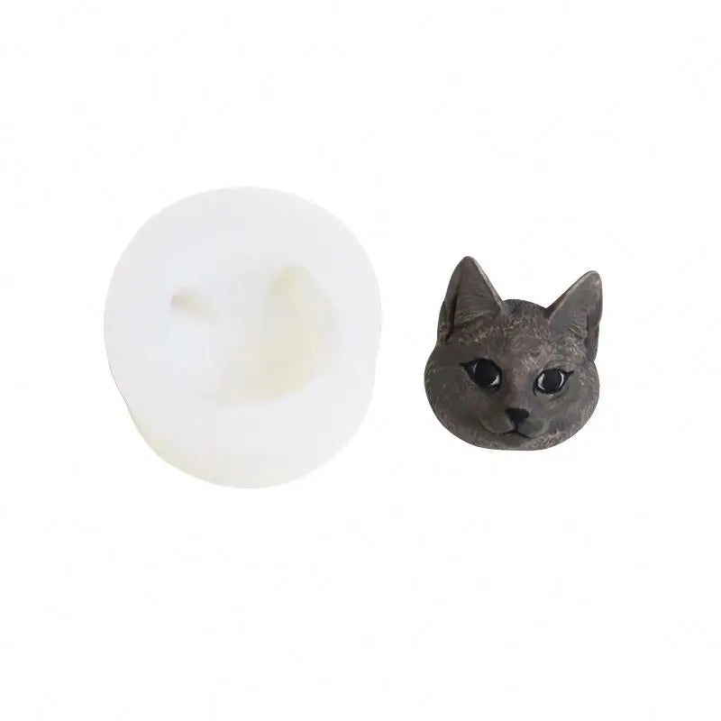 Hengya  Hot Sale Cat Head Shape Soap Silicone Mold for Soap Making