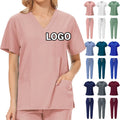 Custom Logo Elastic Unisex Jogger Suit High Quality Medical Dental Doctor Medical Nurse Hospital Uniforms Scrubs Sets