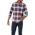 New Men's Plaid Flannel Shirt Spring Autumn Male Regular Fit Casual Long-Sleeved up Shirts